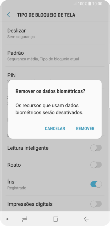 Pressione REMOVER. Pressione REMOVER.