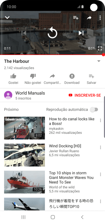 Pressione a tecla de início para finalizar e voltar à tela inicial. Pressione a tecla de início para finalizar e voltar à tela inicial.