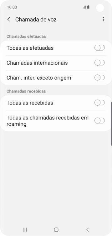 Pressione o indicador ao lado do tipo de bloqueio. Pressione o indicador ao lado do tipo de bloqueio.