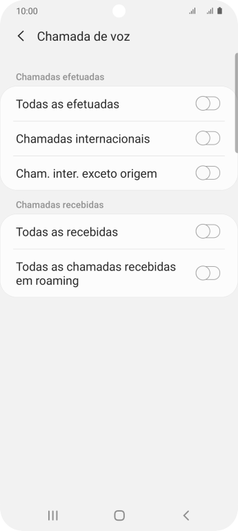 Pressione o indicador ao lado do tipo de bloqueio desejado para ativar ou desativar a função. Pressione o indicador ao lado do tipo de bloqueio desejado para ativar ou desativar a função.