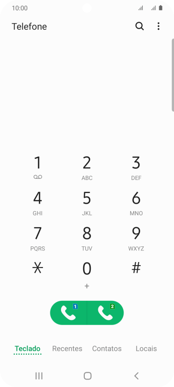 Pressione o ícone de menu. Pressione o ícone de menu.