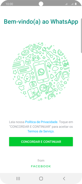 Pressione CONCORDAR E CONTINUAR. Pressione CONCORDAR E CONTINUAR.