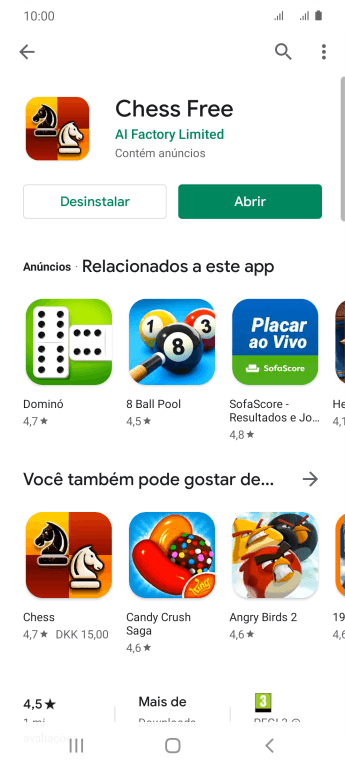 Pressione a tecla de início para finalizar e voltar à tela inicial. Pressione a tecla de início para finalizar e voltar à tela inicial.