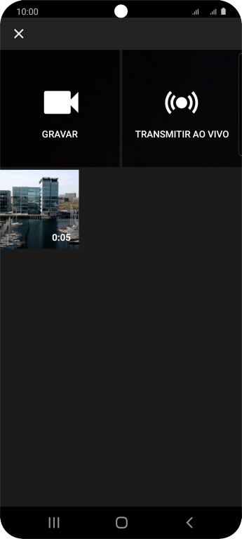 Pressione o vídeo desejado. Pressione o vídeo desejado.