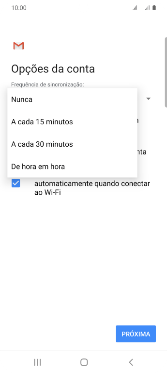 Pressione a configuração desejada. Pressione a configuração desejada.