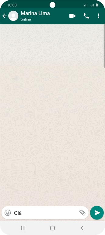 Pressione o ícone de enviar. Pressione o ícone de enviar.