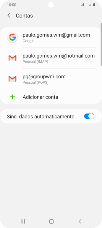 Pressione o indicador ao lado de Pressione o indicador ao lado de