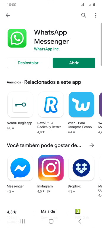 Pressione a tecla de início para voltar à tela inicial. Pressione a tecla de início para voltar à tela inicial.