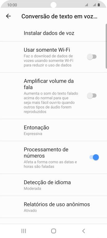 Pressione a tecla de início para finalizar e voltar à tela inicial. Pressione a tecla de início para finalizar e voltar à tela inicial.