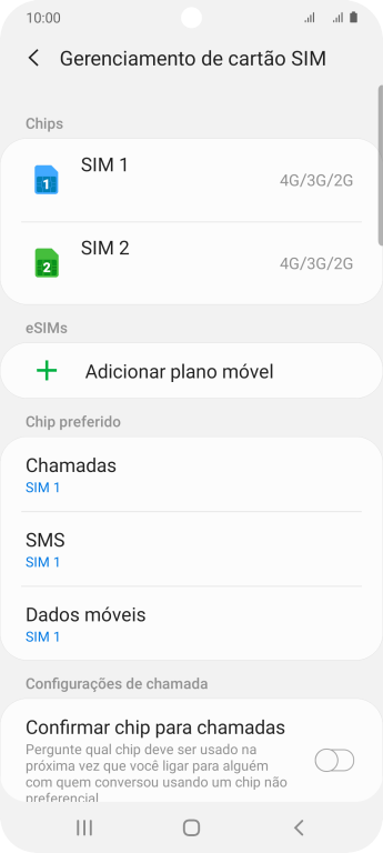 Pressione o chip desejado. Pressione o chip desejado.