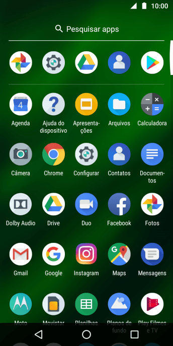 Pressione Fotos, e navegue até a pasta desejada. Pressione Fotos, e navegue até a pasta desejada.