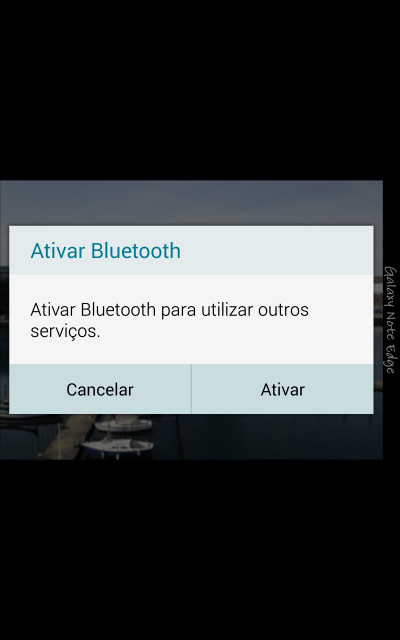 Se o Bluetooth estiver desativado, você deve pressionar Ativar para ativá-lo. Se o Bluetooth estiver desativado, você deve pressionar Ativar para ativá-lo.