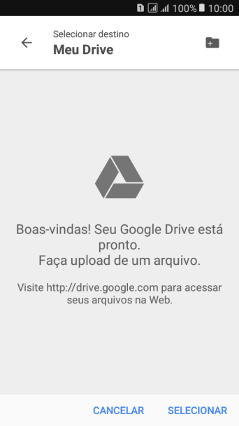 Pressione o ícone de nova pasta. Pressione o ícone de nova pasta.