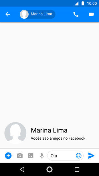 Pressione o ícone de enviar. Pressione o ícone de enviar.