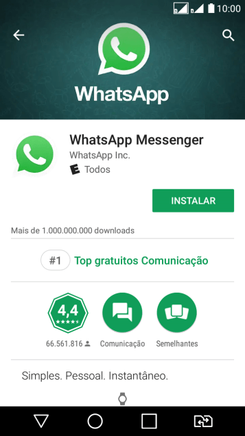 Pressione INSTALAR, e siga as indicações da tela para instalar o app. Pressione INSTALAR, e siga as indicações da tela para instalar o app.