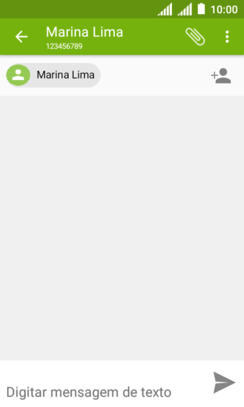 Pressione o campo de escrever, e digite o texto da sua MMS. Pressione o campo de escrever, e digite o texto da sua MMS.