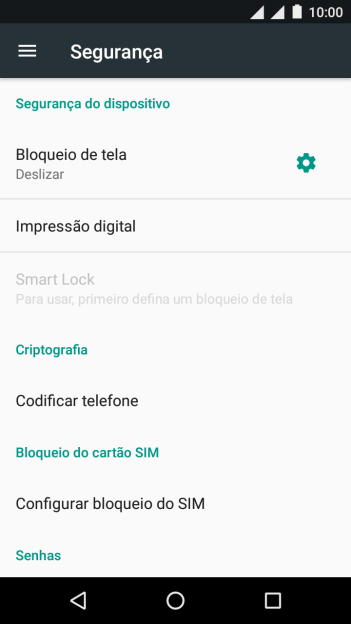 Pressione Impressão digital. Pressione Impressão digital.
