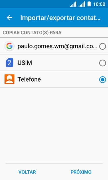 Pressione PRÓXIMO. Pressione PRÓXIMO.