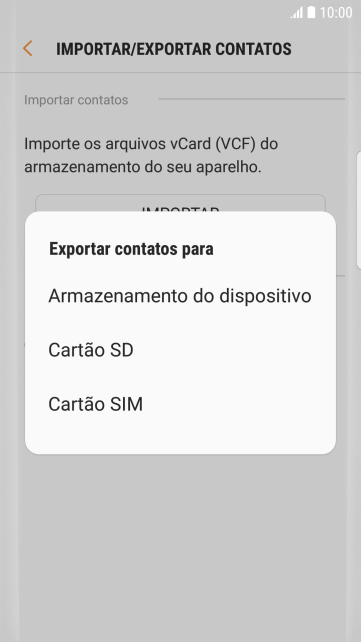Pressione Cartão SIM. Pressione Cartão SIM.