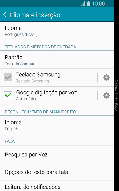 Pressione o ícone de configurações ao lado de Pressione o ícone de configurações ao lado de