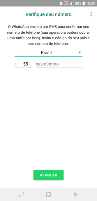 Pressione a lista suspensa. Pressione a lista suspensa.