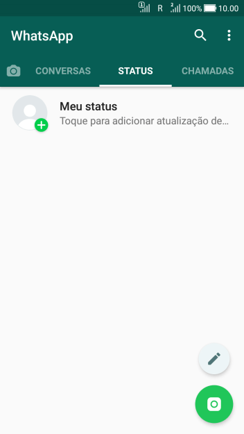Pressione o ícone de câmera. Pressione o ícone de câmera.