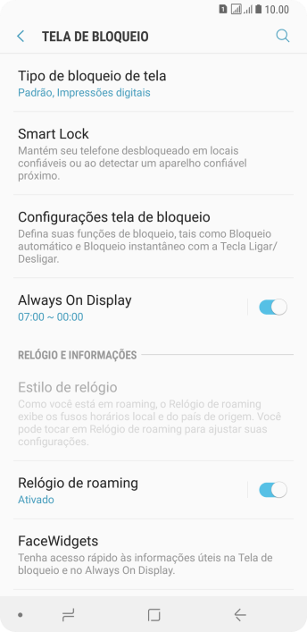 Pressione Tipo de bloqueio de tela, e insira o código de bloqueio extra que você criou anteriormente. Pressione Tipo de bloqueio de tela, e insira o código de bloqueio extra que você criou anteriormente.