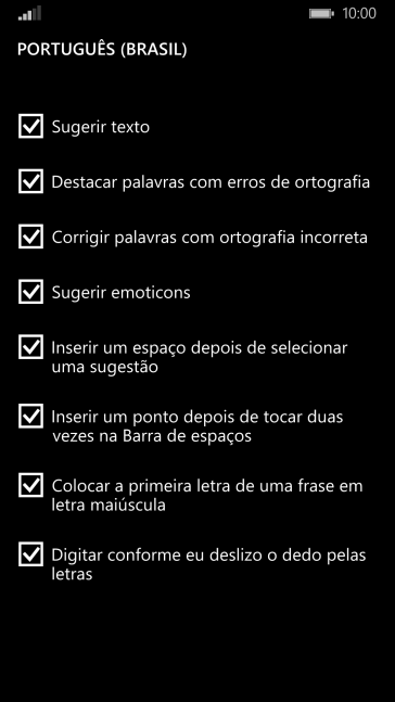Pressione Sugerir texto para ativar a função. Pressione Sugerir texto para ativar a função.