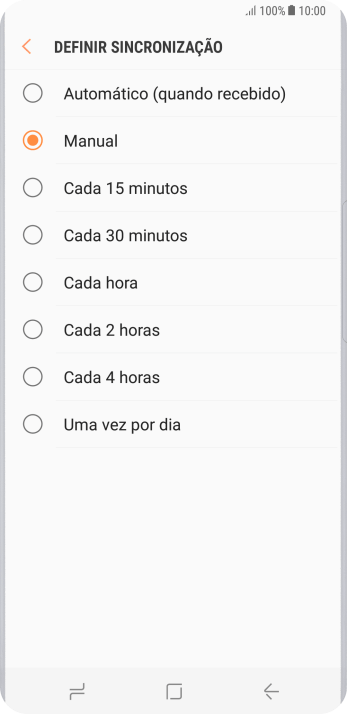 Pressione a configuração desejada. Pressione a configuração desejada.