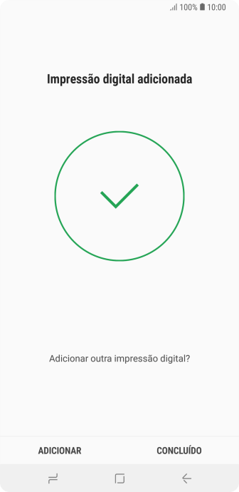 Pressione CONCLUÍDO. Pressione CONCLUÍDO.