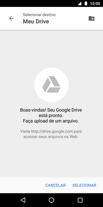 Se você quiser criar uma nova pasta, deve pressionar o ícone de nova pasta, e seguir as instruções da tela para criá-la. Se você quiser criar uma nova pasta, deve pressionar o ícone de nova pasta, e seguir as instruções da tela para criá-la.