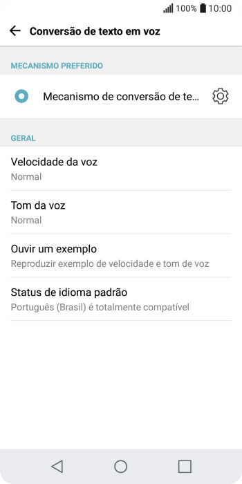 Pressione o ícone de configurações ao lado de Pressione o ícone de configurações ao lado de