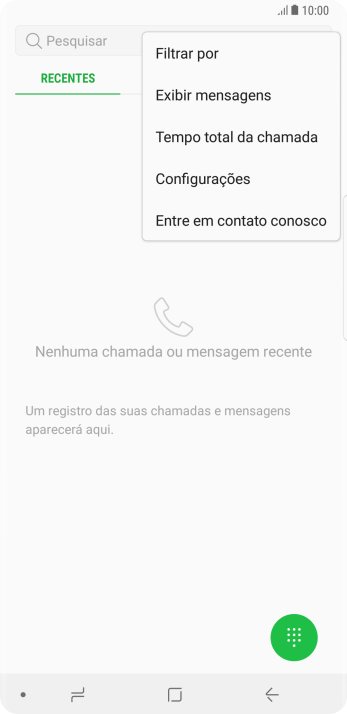 Pressione Configurações. Pressione Configurações.