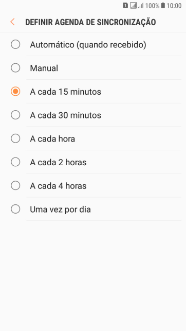 Pressione a configuração desejada. Pressione a configuração desejada.