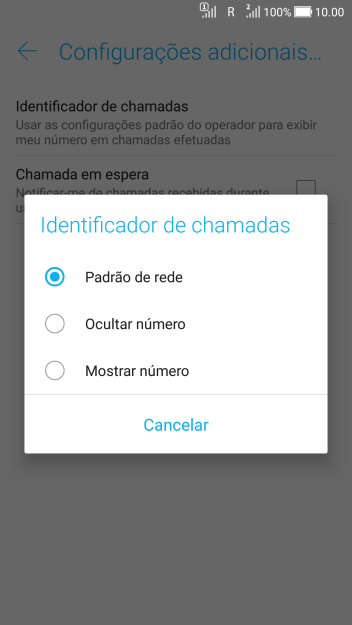 Pressione Mostrar número para ativar a identificação do seu número. Pressione Mostrar número para ativar a identificação do seu número.