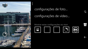 Pressione configurações de foto.... Pressione configurações de foto....