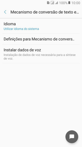 Pressione Definições para Mecanismo de convers.., e siga as indicações da tela para selecionar as configurações desejadas. Pressione Definições para Mecanismo de convers.., e siga as indicações da tela para selecionar as configurações desejadas.