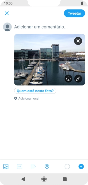 Pressione o campo de escrever, e digite o texto desejado. Pressione o campo de escrever, e digite o texto desejado.