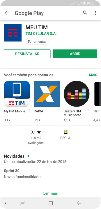 Pressione a tecla de início para finalizar e voltar à tela inicial. Pressione a tecla de início para finalizar e voltar à tela inicial.