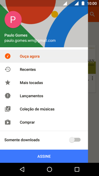 Pressione Coleção de músicas. Pressione Coleção de músicas.