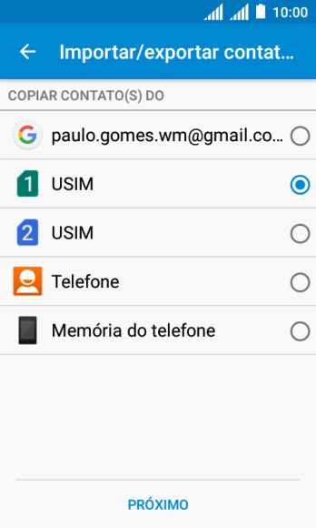 Pressione PRÓXIMO. Pressione PRÓXIMO.