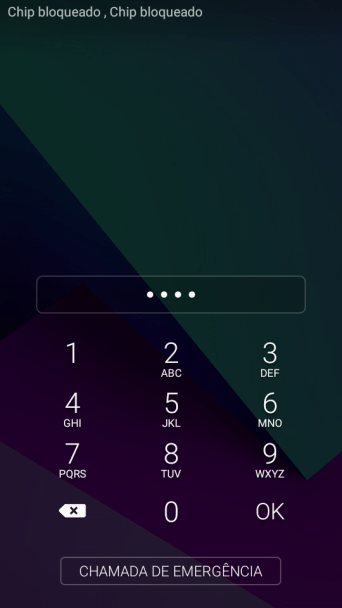 Caso seja solicitado, você deve inserir o código PIN, e pressionar OK. O código PIN padrão é 1010. Caso seja solicitado, você deve inserir o código PIN, e pressionar OK. O código PIN padrão é 1010.