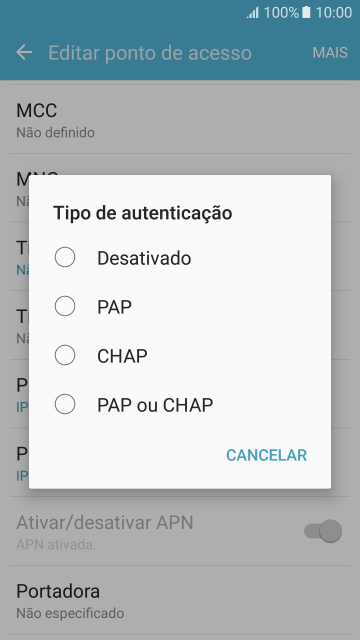 Pressione PAP ou CHAP. Pressione PAP ou CHAP.