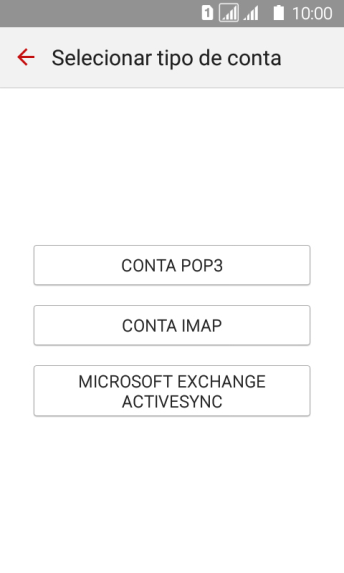 Pressione CONTA IMAP. Pressione CONTA IMAP.