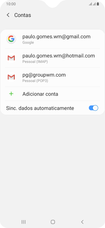 Pressione o indicador ao lado de Pressione o indicador ao lado de