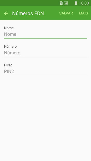 Pressione Nome, e digite o nome desejado. Pressione Nome, e digite o nome desejado.