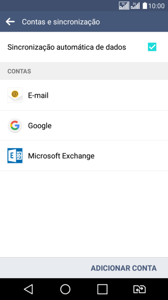 Pressione o tipo de conta desejado. Pressione o tipo de conta desejado.