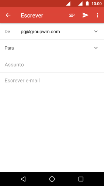 Pressione Para, e digite as primeiras letras do destinatário. Pressione Para, e digite as primeiras letras do destinatário.