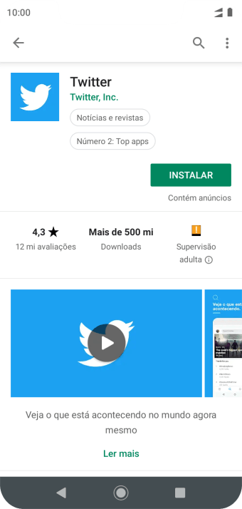 Pressione INSTALAR, e siga as indicações da tela para instalar o app. Pressione INSTALAR, e siga as indicações da tela para instalar o app.