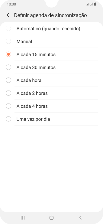 Pressione a configuração desejada. Pressione a configuração desejada.